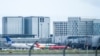 DENMARK -- An aircraft of the airline DAT with evacuees from Afghanistan arrives at Copenhagen Airport in Kastrup, Denmark August 18, 2021.